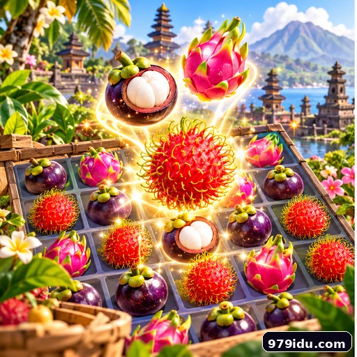 Visual gameplay konseptual Puzzle buah • match-3 • kasual untuk Android